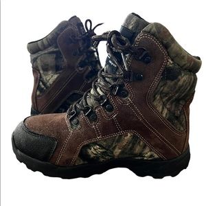 Rocky Brown and Camo Boys Hiking Boots